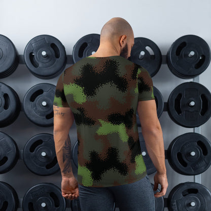 German Truppenversuch Punkttarnmuster CAMO Mens Athletic T-shirt - T-Shirts