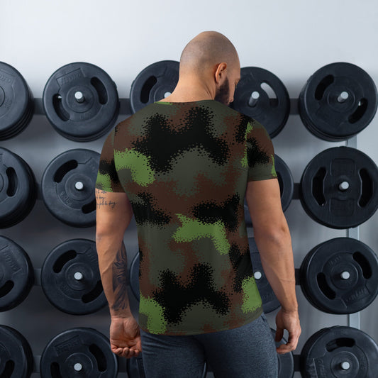 German Truppenversuch Punkttarnmuster CAMO Mens Athletic T-shirt - T-Shirts
