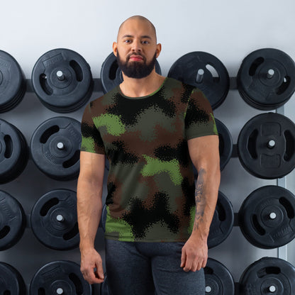 German Truppenversuch Punkttarnmuster CAMO Mens Athletic T-shirt - XS - T-Shirts