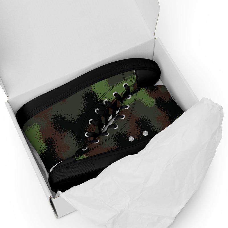 Truppenversuch Punkttarnmuster CAMO Mens High-Top Canvas Shoes