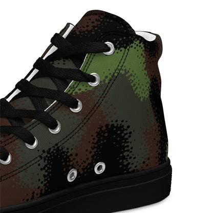 German Truppenversuch Punkttarnmuster CAMO Mens high top canvas shoes - High Top Canvas Shoes