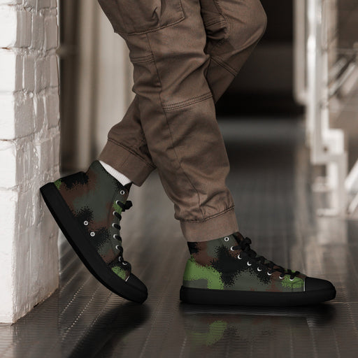 Truppenversuch Punkttarnmuster CAMO Mens High-Top Canvas Shoes - 5