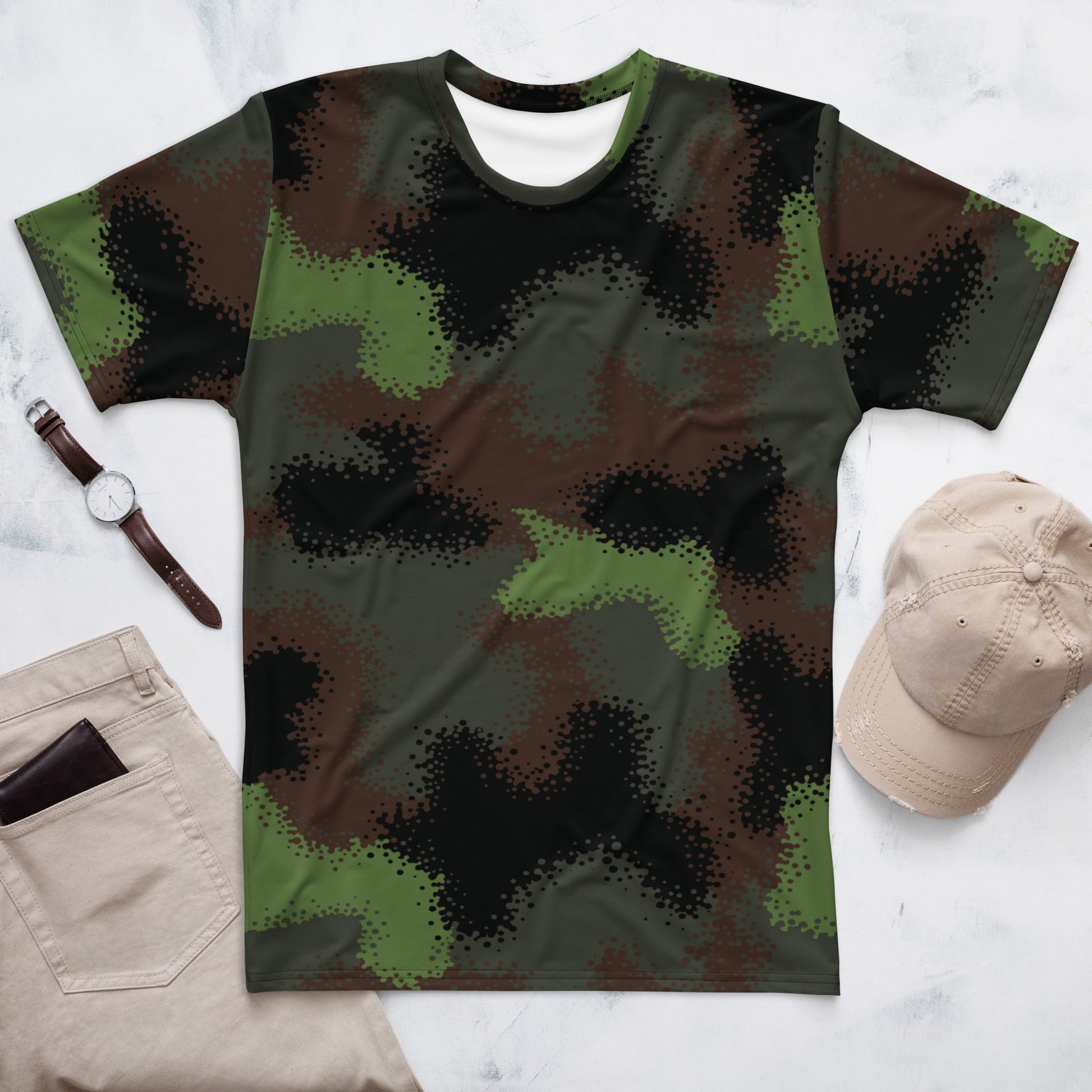 German Truppenversuch Punkttarnmuster CAMO Mens t-shirt - XS - T-Shirts