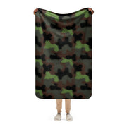 Truppenversuch Punkttarnmuster CAMO Sherpa Blanket - 37″×57″