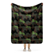 Truppenversuch Punkttarnmuster CAMO Sherpa Blanket - 50″×60″