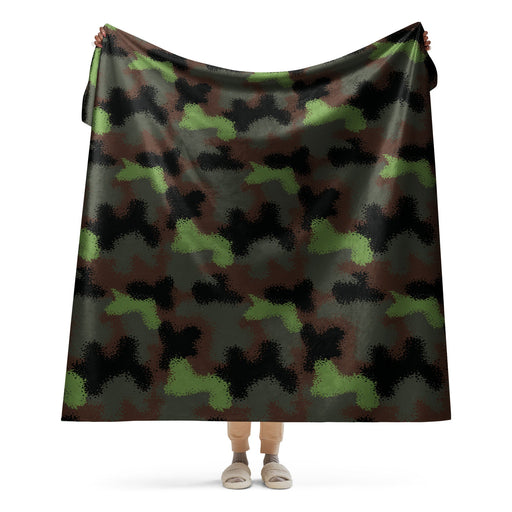 Truppenversuch Punkttarnmuster CAMO Sherpa Blanket - 60″×80″