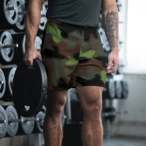 Truppenversuch Punkttarnmuster CAMO Unisex Athletic Long Shorts - 2XS
