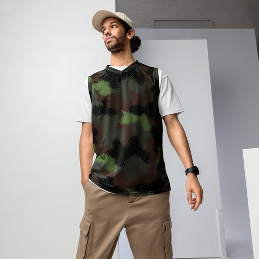 Truppenversuch Punkttarnmuster CAMO Unisex Basketball Jersey - 2XS