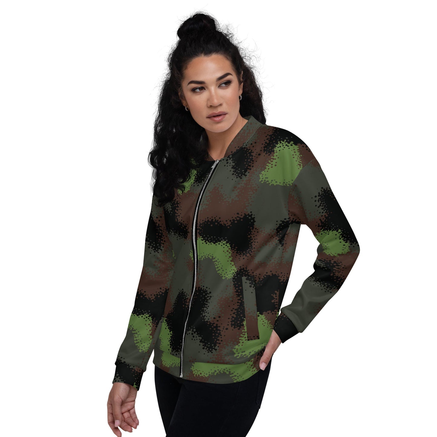 German Truppenversuch Punkttarnmuster CAMO Unisex Bomber Jacket