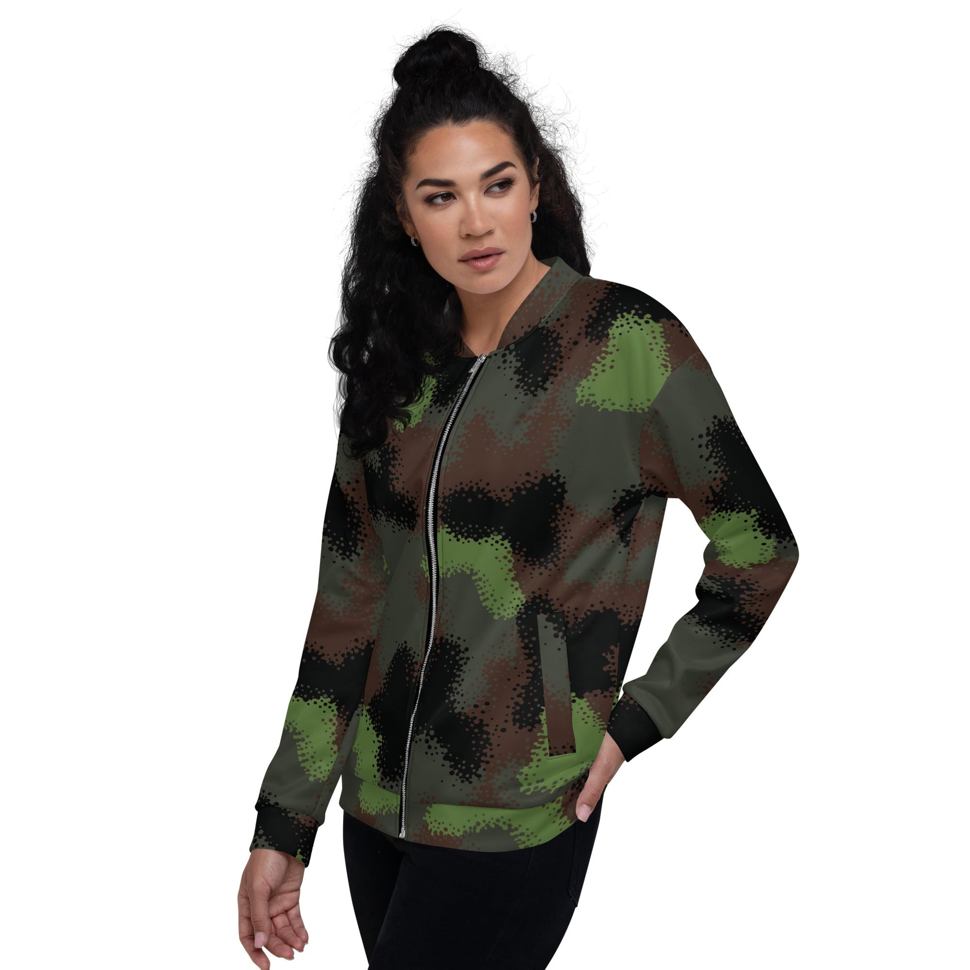 German Truppenversuch Punkttarnmuster CAMO Unisex Bomber Jacket