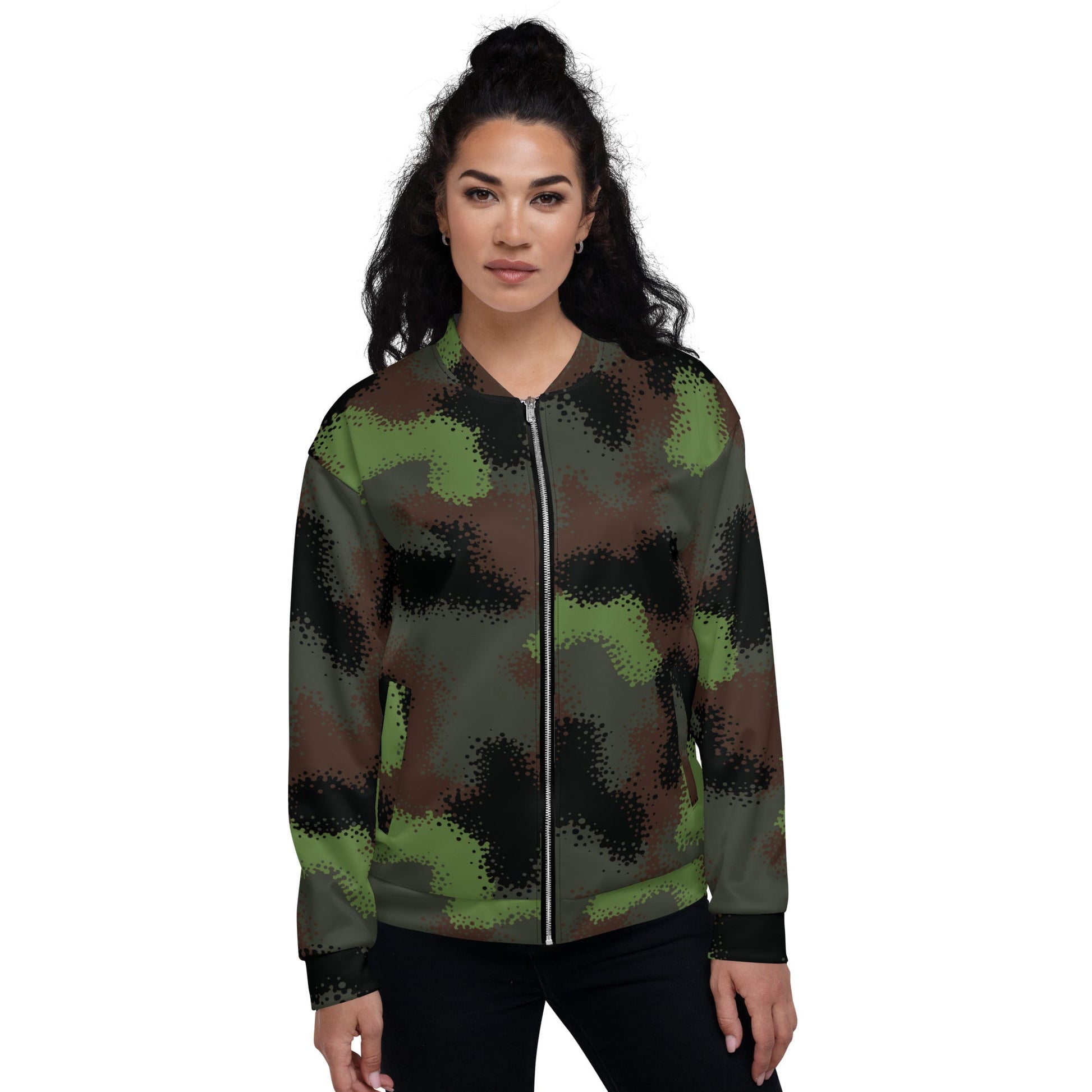 German Truppenversuch Punkttarnmuster CAMO Unisex Bomber Jacket