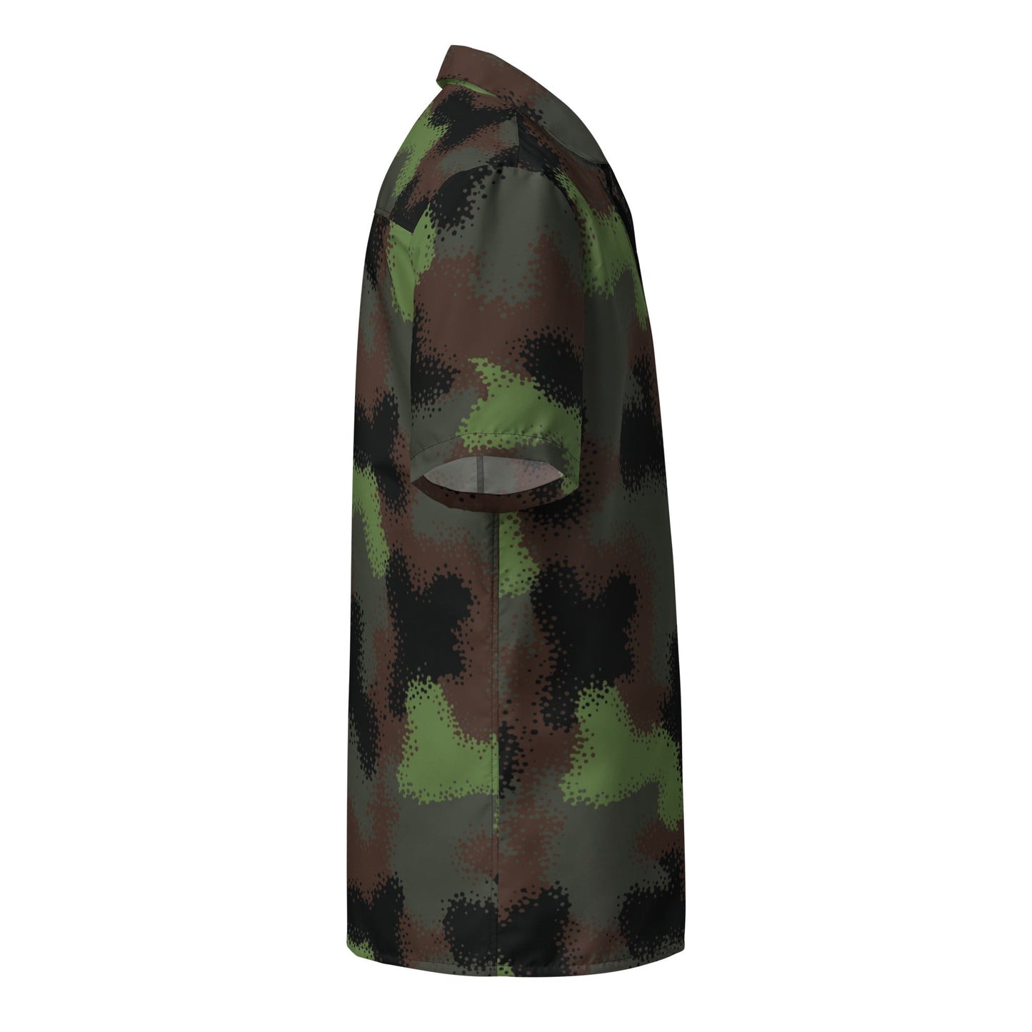 German Truppenversuch Punkttarnmuster CAMO Unisex Short-Sleeve Button Shirt