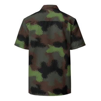 German Truppenversuch Punkttarnmuster CAMO Unisex Short-Sleeve Button Shirt