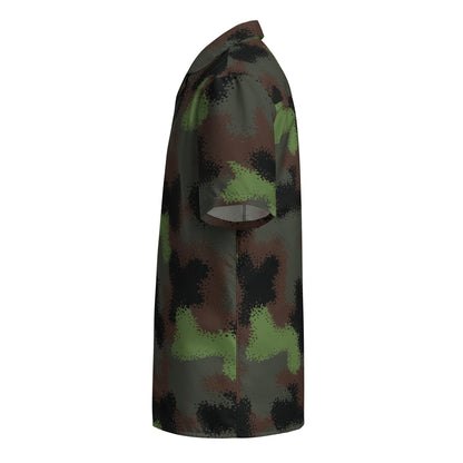 German Truppenversuch Punkttarnmuster CAMO Unisex Short-Sleeve Button Shirt