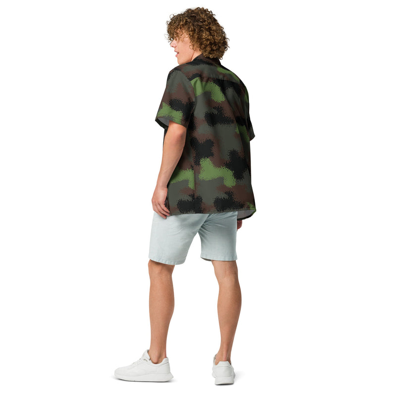 Truppenversuch Punkttarnmuster CAMO Unisex Short-Sleeve Button Shirt - Button-Up