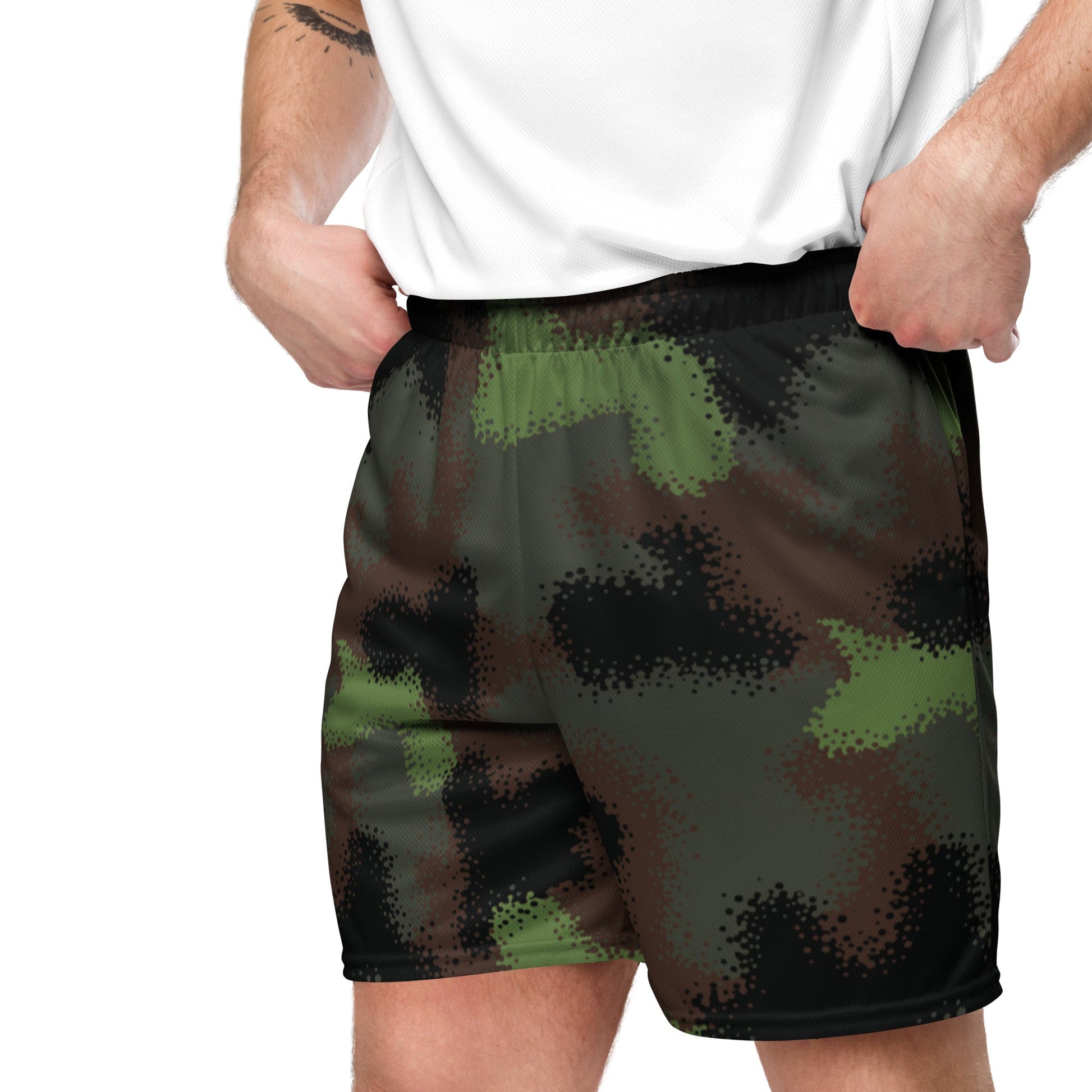 German Truppenversuch Punkttarnmuster CAMO Unisex mesh shorts - Mesh Shorts