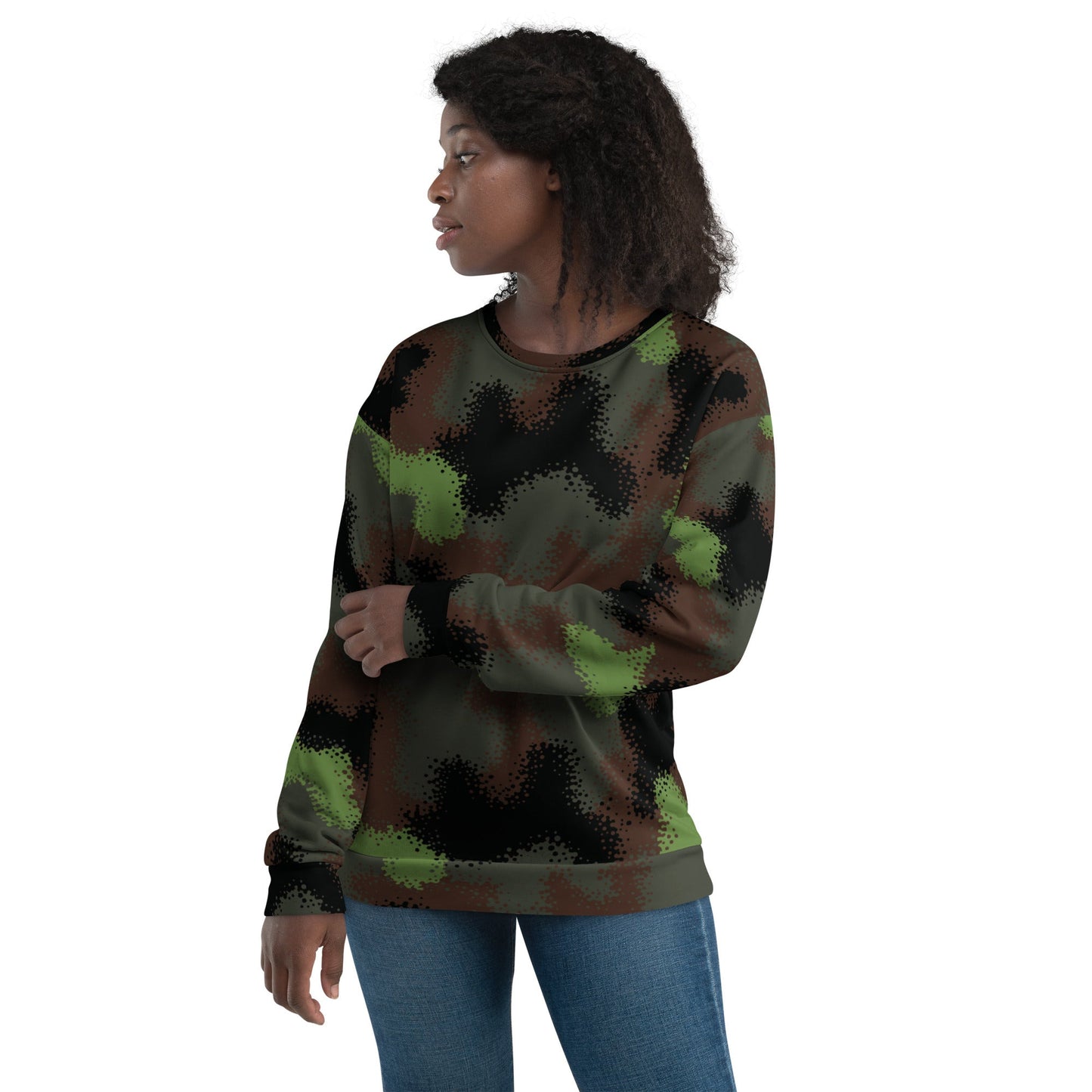 German Truppenversuch Punkttarnmuster CAMO Unisex Sweatshirt