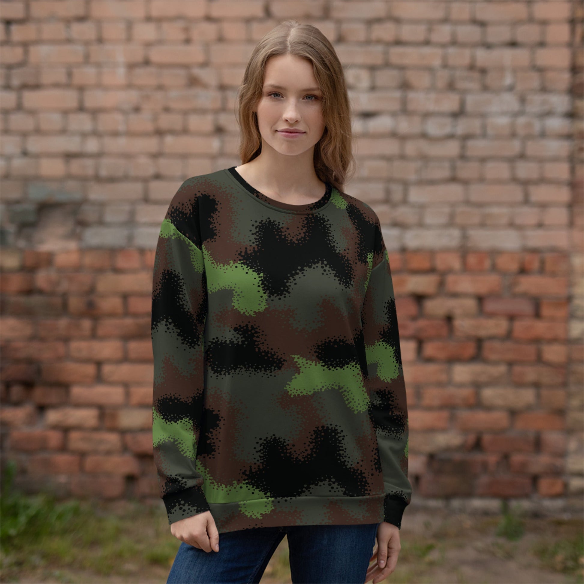 German Truppenversuch Punkttarnmuster CAMO Unisex Sweatshirt
