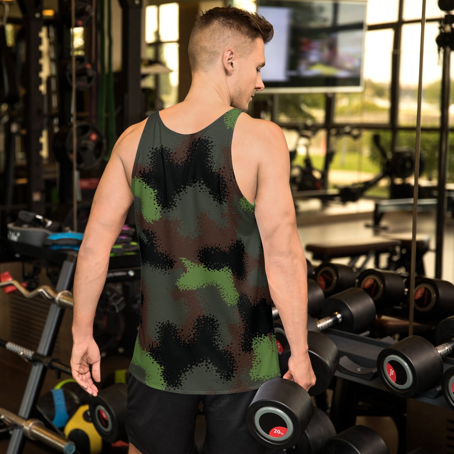 German Truppenversuch Punkttarnmuster CAMO Unisex Tank Top