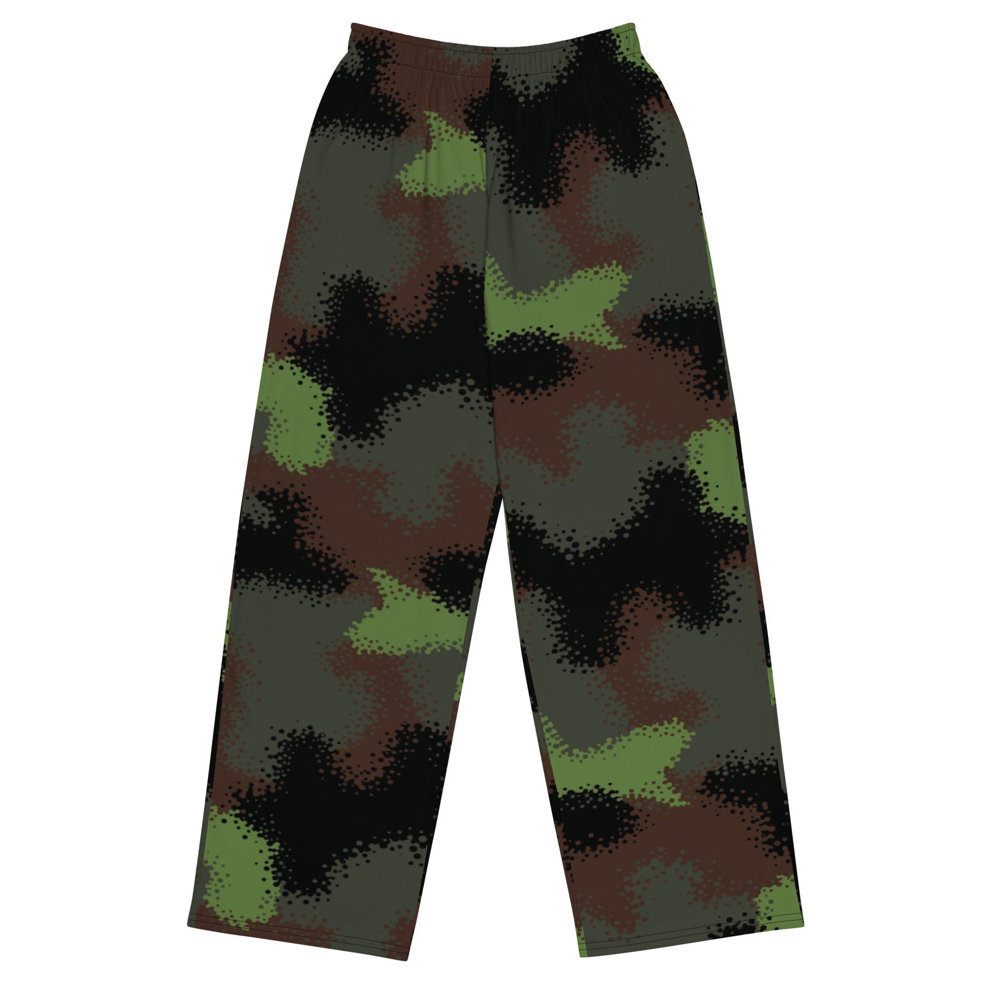 German Truppenversuch Punkttarnmuster CAMO Unisex Wide-Leg Leisure Pants - 2XS