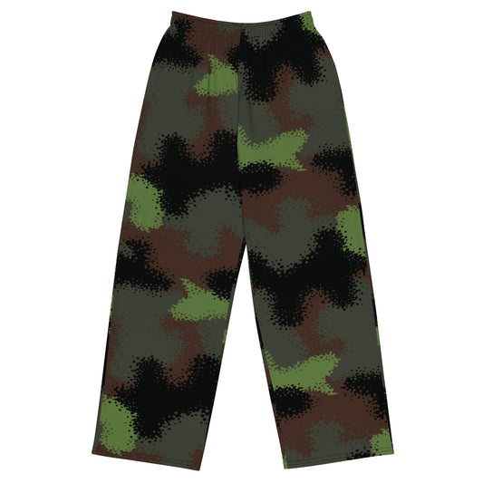 German Truppenversuch Punkttarnmuster CAMO unisex wide-leg pants - 2XS - Wide-leg Pants