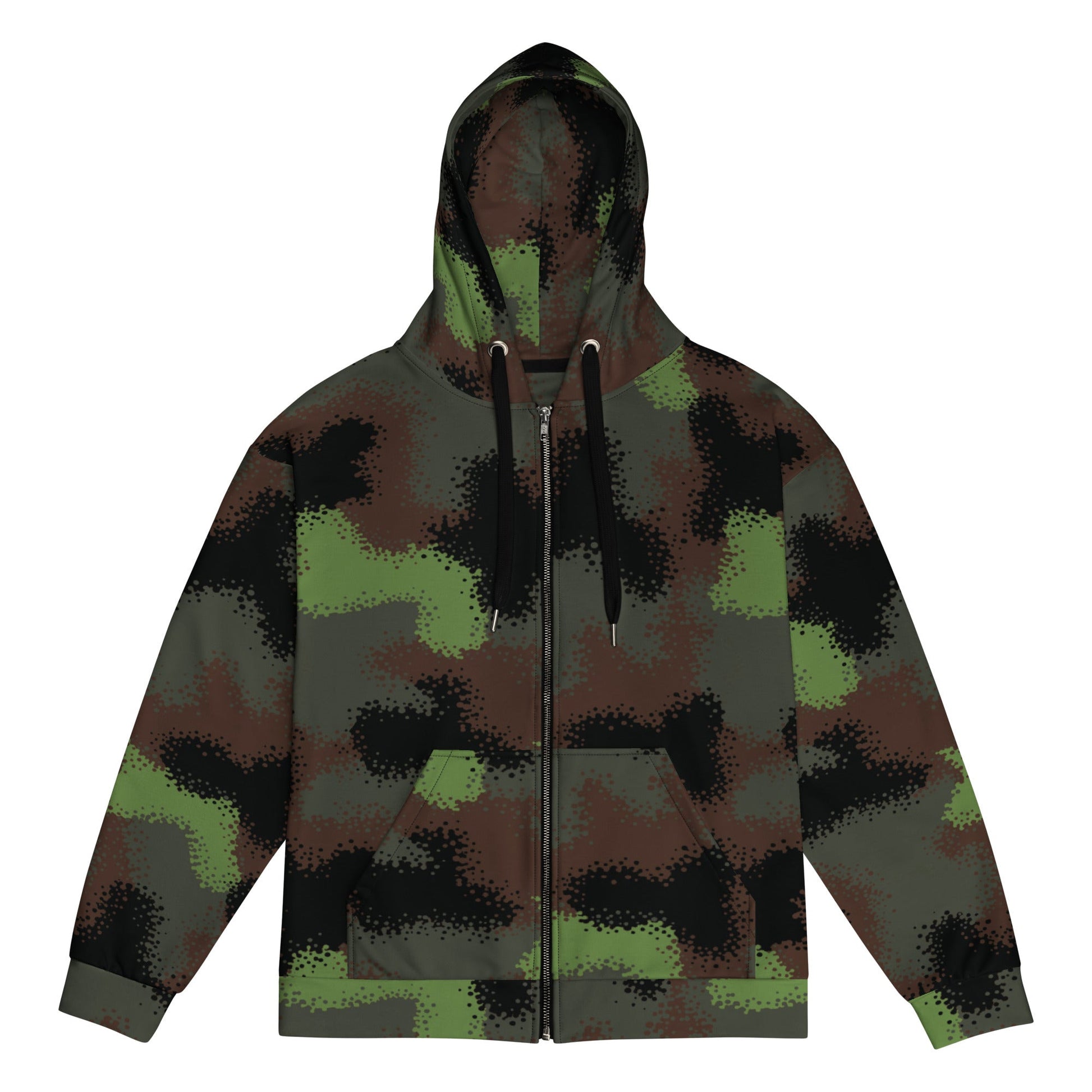 German Truppenversuch Punkttarnmuster CAMO Unisex zip hoodie - 2XS - Zip Hoodies