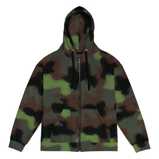 German Truppenversuch Punkttarnmuster CAMO Unisex zip hoodie - 2XS - Zip Hoodies