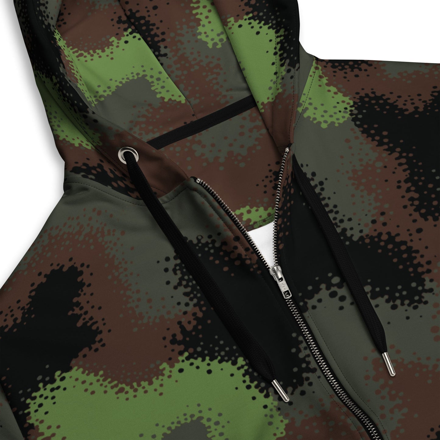 German Truppenversuch Punkttarnmuster CAMO Unisex zip hoodie - Zip Hoodies