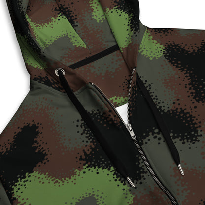 German Truppenversuch Punkttarnmuster CAMO Unisex zip hoodie - Zip Hoodies