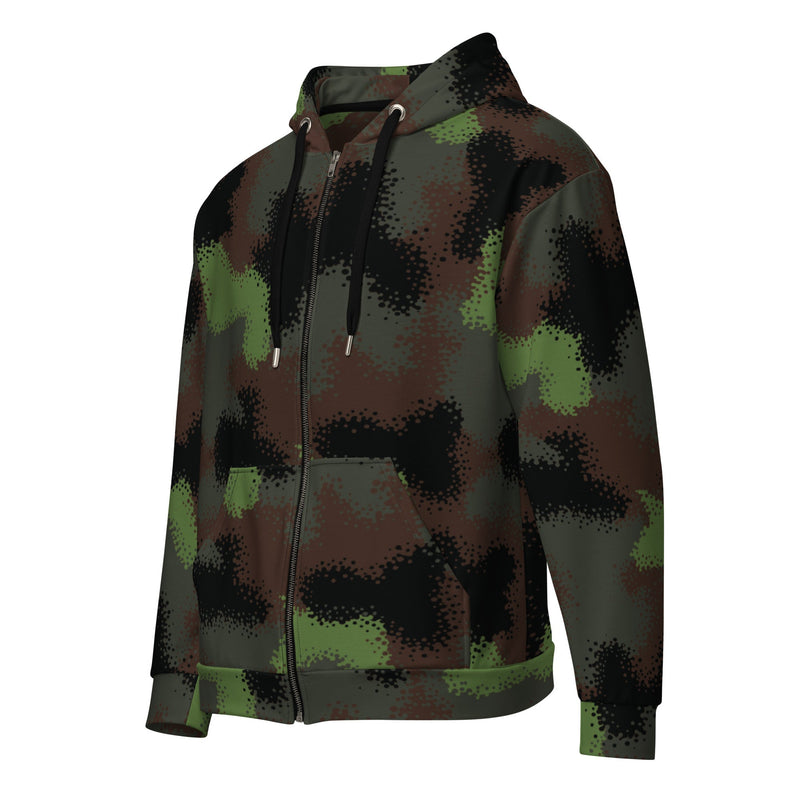 Truppenversuch Punkttarnmuster CAMO Unisex Zip Hoodie