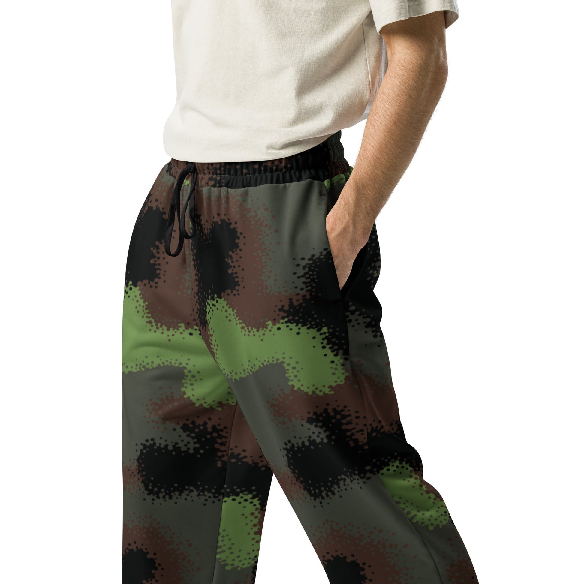 German Truppenversuch Punkttarnmuster CAMO Unisex Wide-Leg Joggers