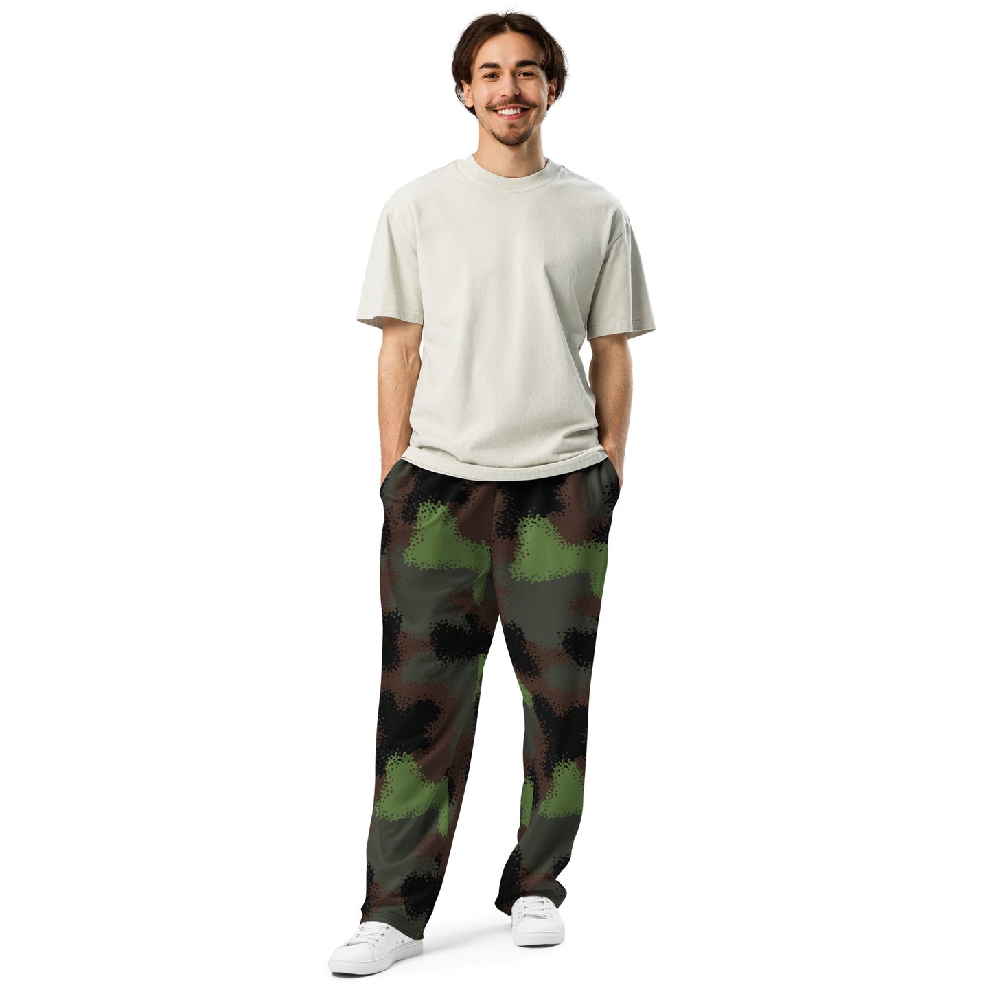 German Truppenversuch Punkttarnmuster CAMO Unisex Wide-Leg Joggers