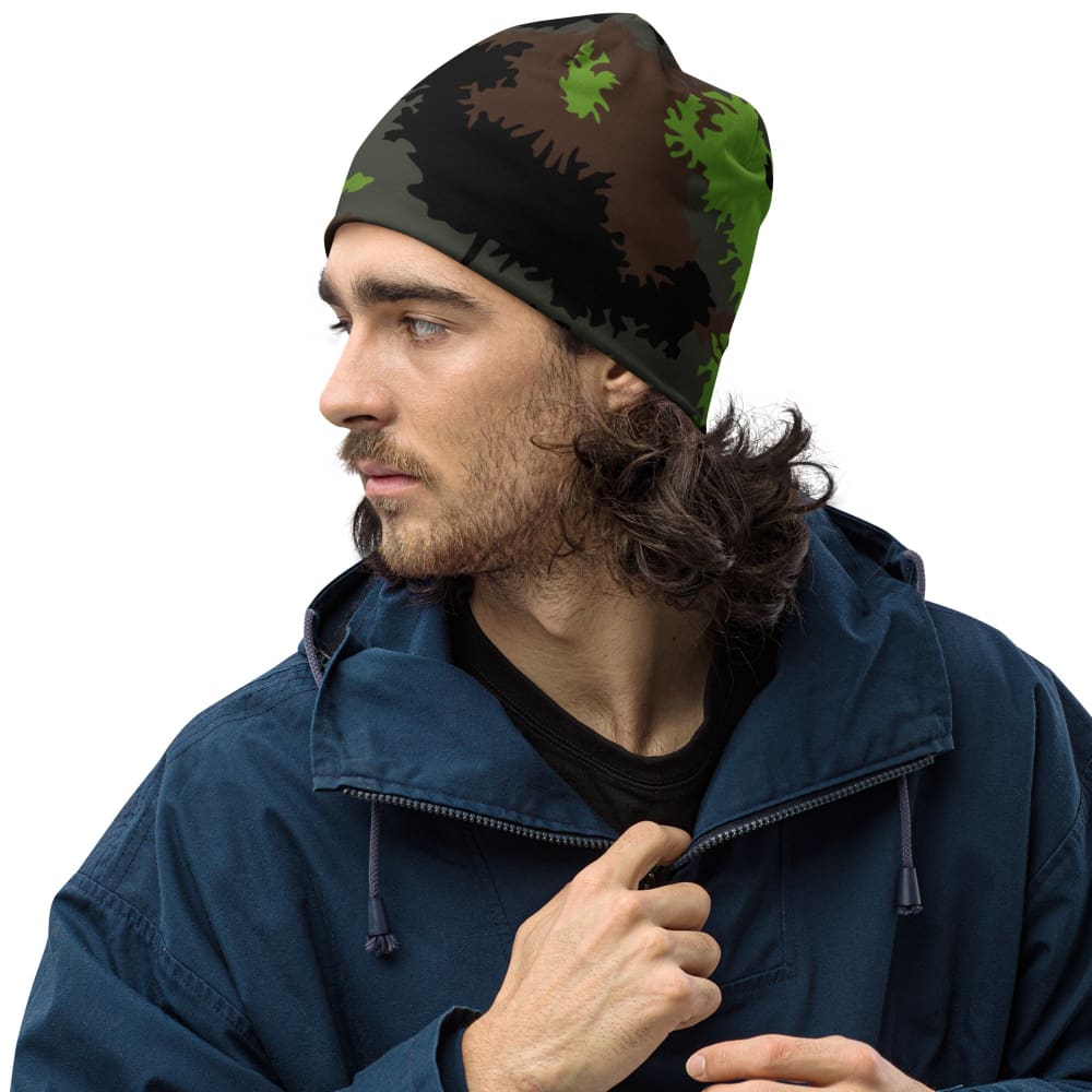 German Truppenversuch Sägezahnmuster CAMO Skull Cap - S - Beanie