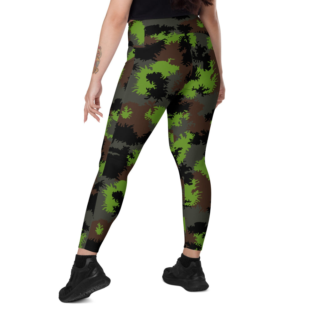 German Truppenversuch Sägezahnmuster CAMO Leggings with pockets - Womens With Pockets