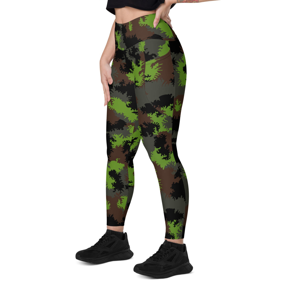 German Truppenversuch Sägezahnmuster CAMO Leggings with pockets - Womens With Pockets