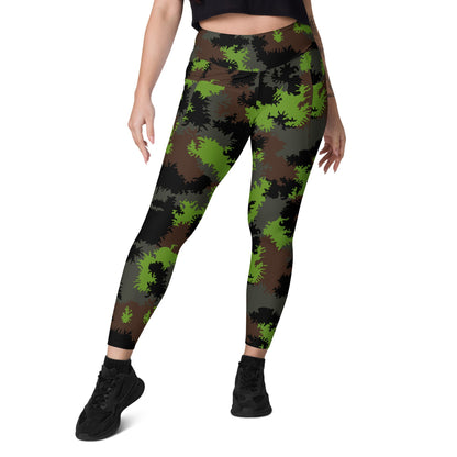 German Truppenversuch Sägezahnmuster CAMO Leggings with pockets - Womens With Pockets