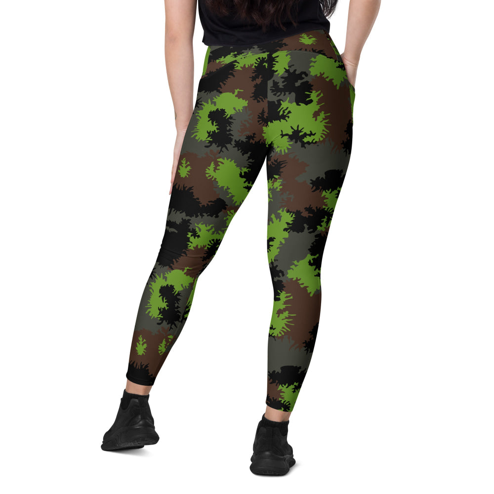 German Truppenversuch Sägezahnmuster CAMO Leggings with pockets - Womens With Pockets