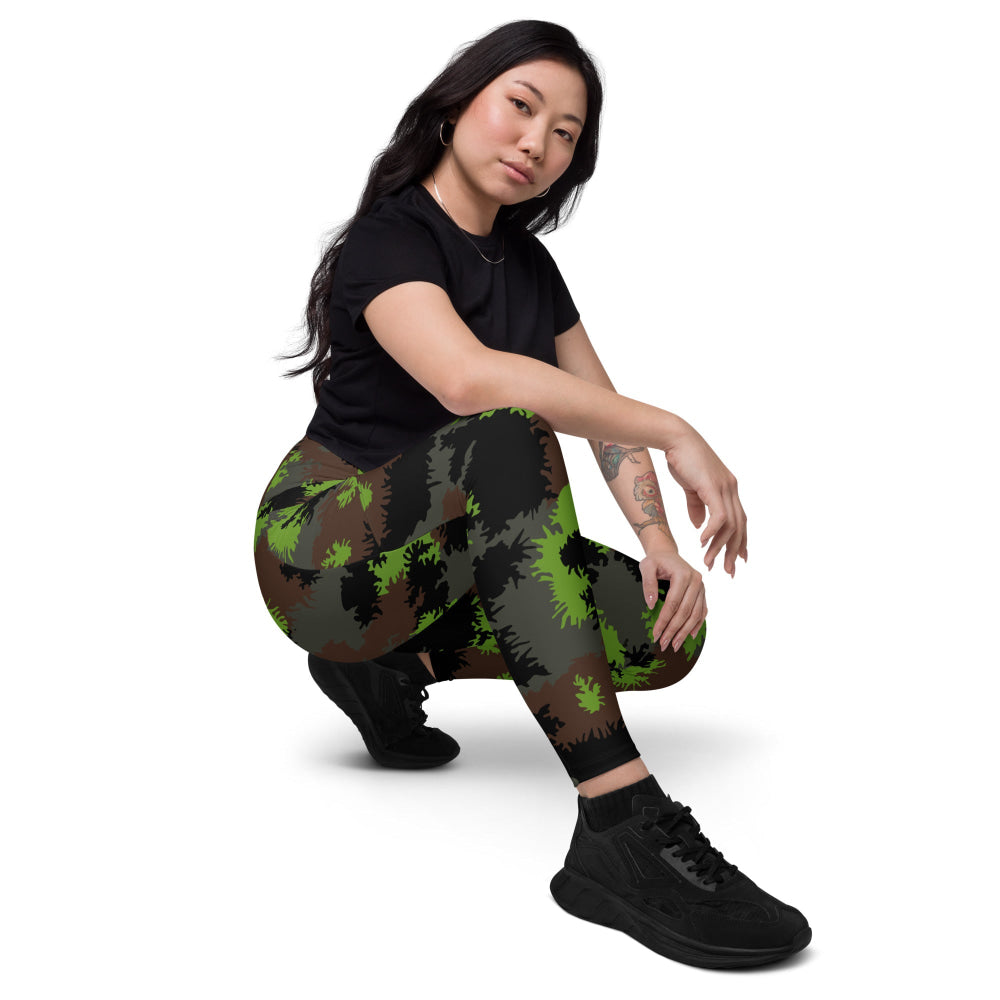 German Truppenversuch Sägezahnmuster CAMO Leggings with pockets - Womens With Pockets