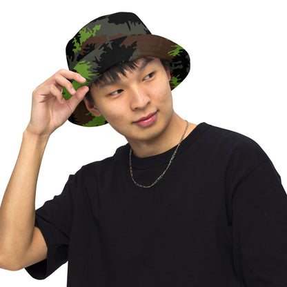 German Truppenversuch Sägezahnmuster CAMO Reversible bucket hat - Bucket Hat