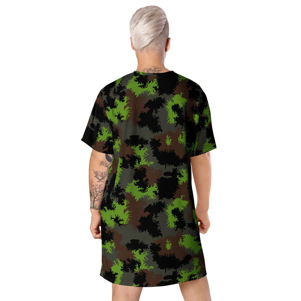 German Truppenversuch Sägezahnmuster CAMO T-shirt dress - Womens T-Shirt Dress