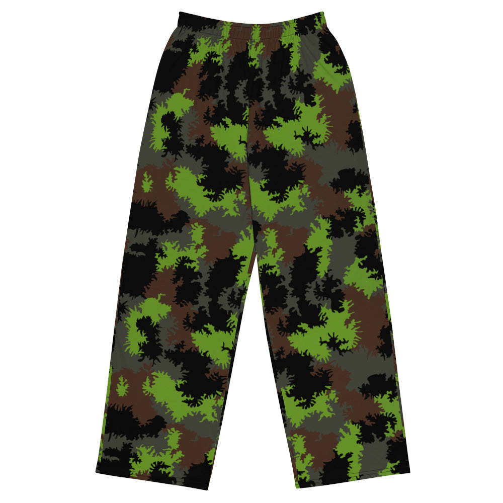 German Truppenversuch Sägezahnmuster CAMO unisex wide-leg pants - 2XS - Unisex Wide-Leg Pants