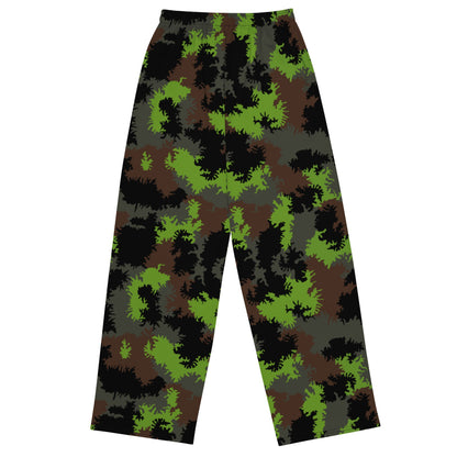 German Truppenversuch Sägezahnmuster CAMO unisex wide-leg pants - Unisex Wide-Leg Pants