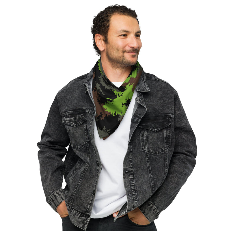 Truppenversuch Sagezahnmuster CAMO Bandana - Head