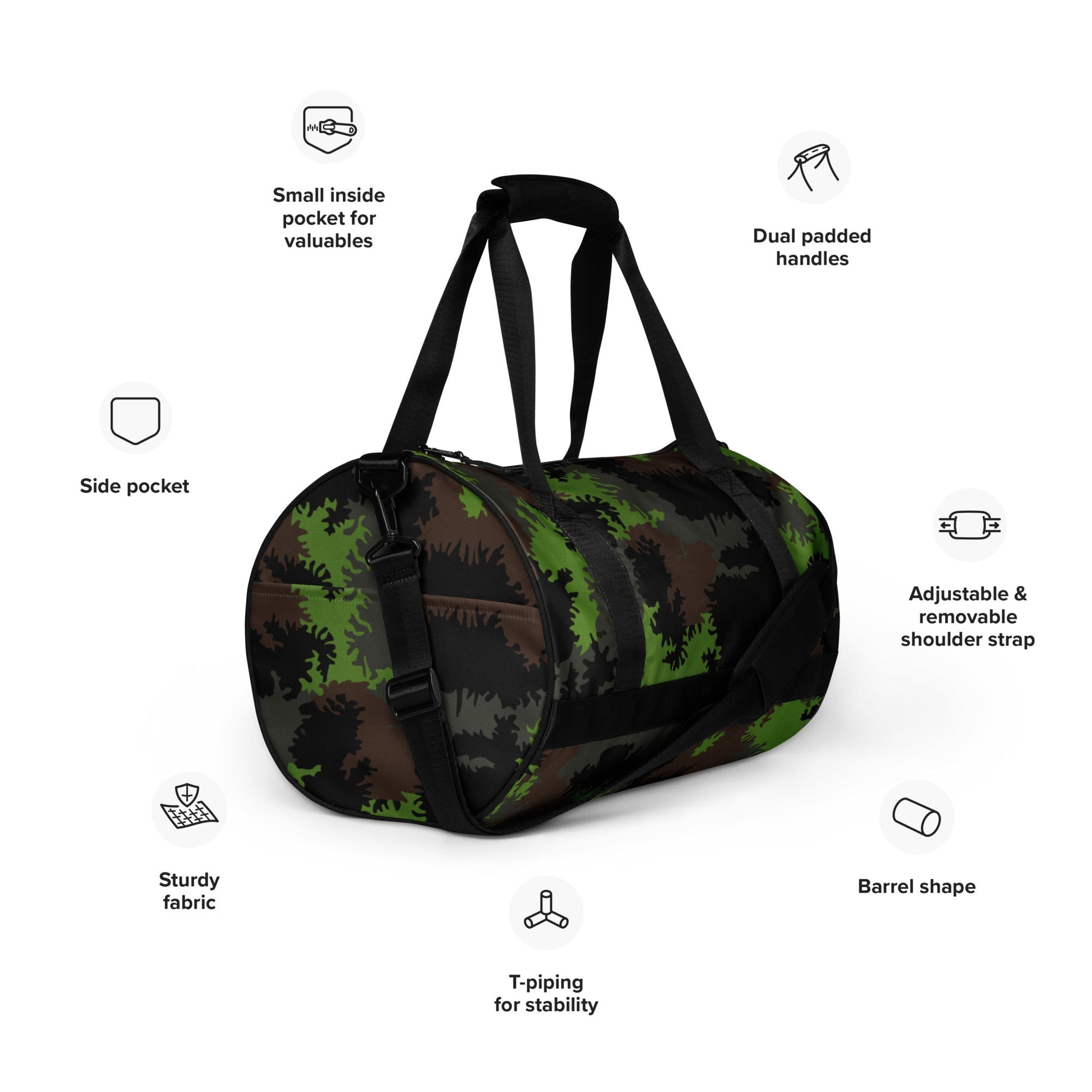 German Truppenversuch Sagezahnmuster CAMO Gym Bag