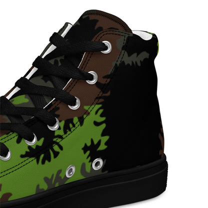 German Truppenversuch Sagezahnmuster CAMO Mens high top canvas shoes - High Top Canvas Shoes