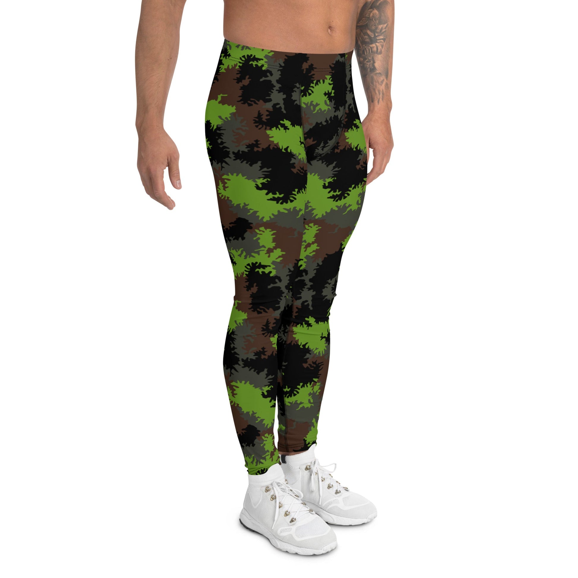 German Truppenversuch Sagezahnmuster CAMO Mens Leggings