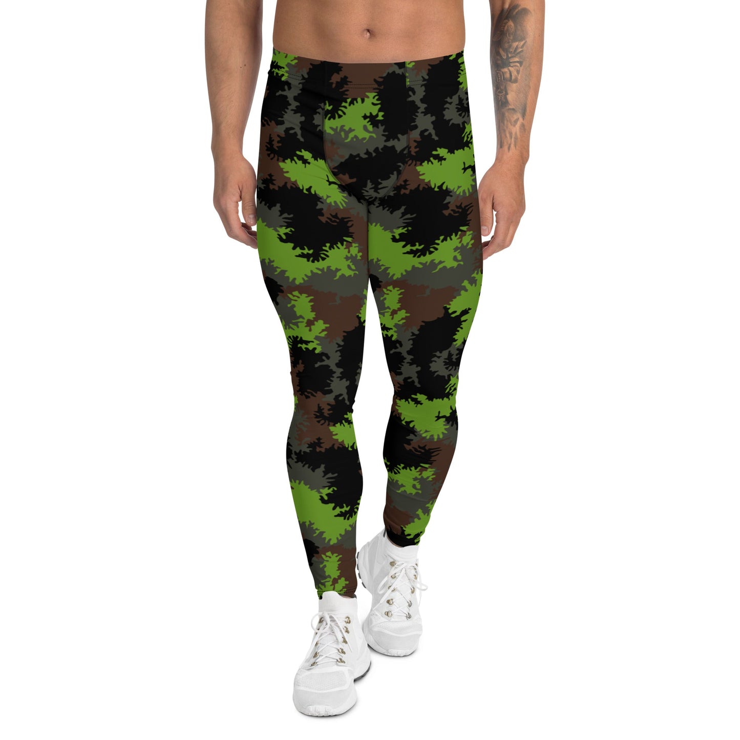 German Truppenversuch Sagezahnmuster CAMO Mens Leggings - XS