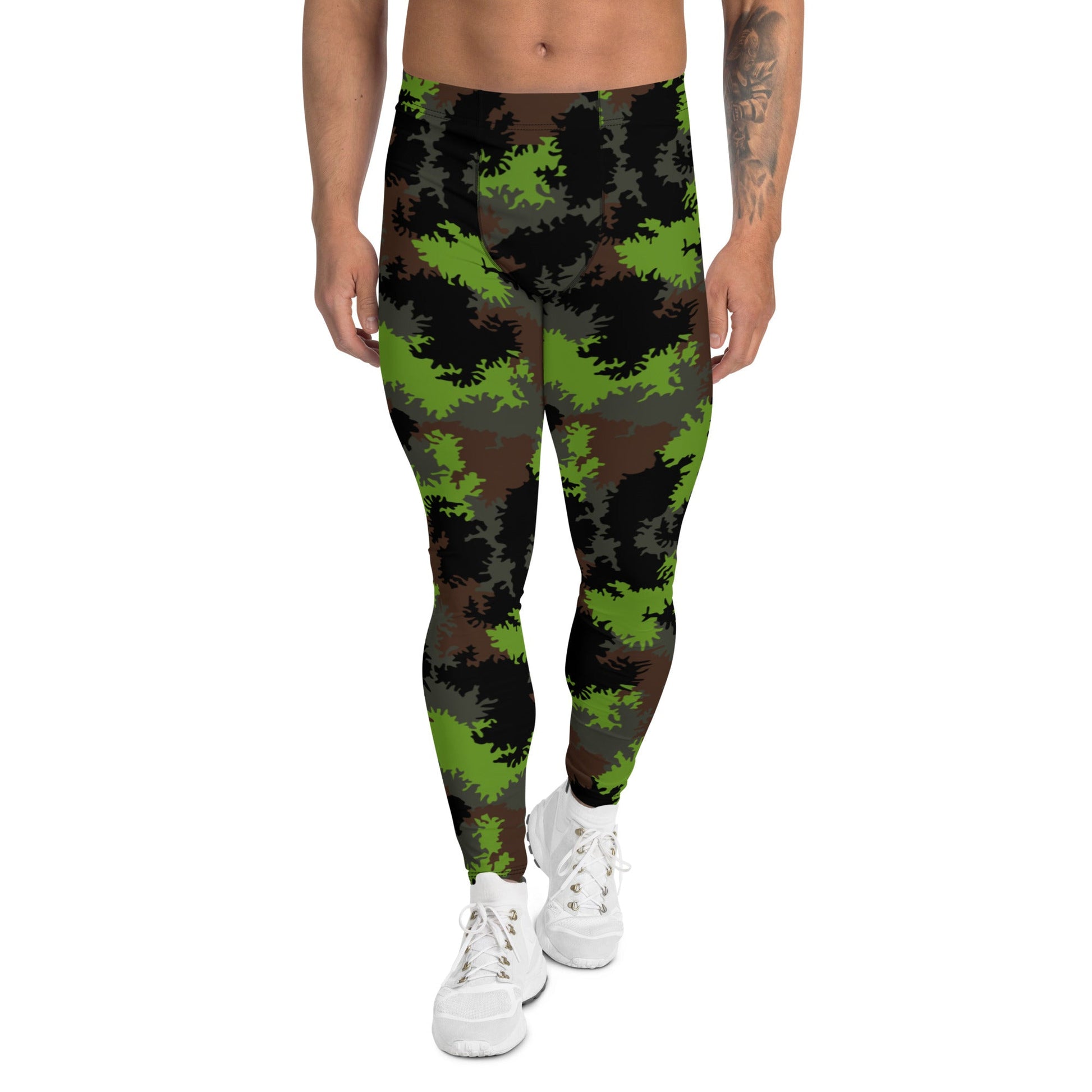 German Truppenversuch Sagezahnmuster CAMO Mens Leggings - XS