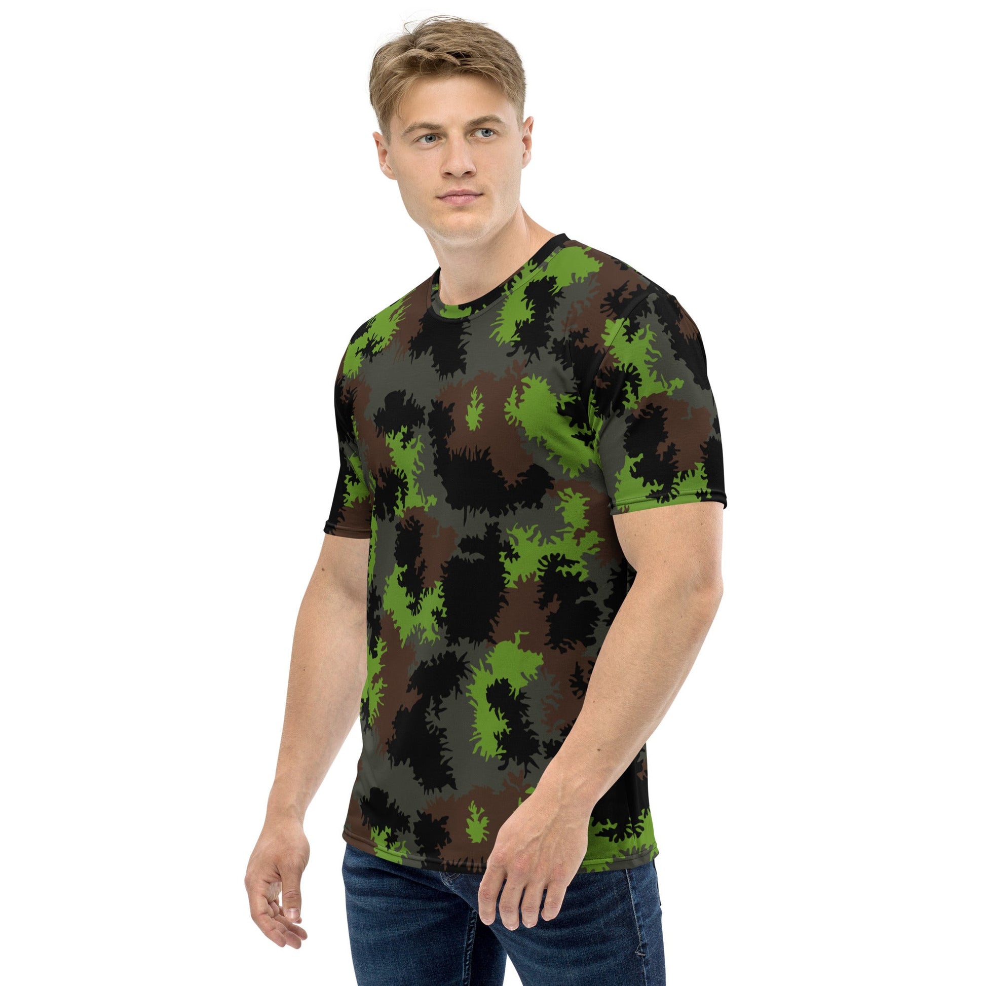 German Truppenversuch Sagezahnmuster CAMO Mens T-shirt - T-Shirts