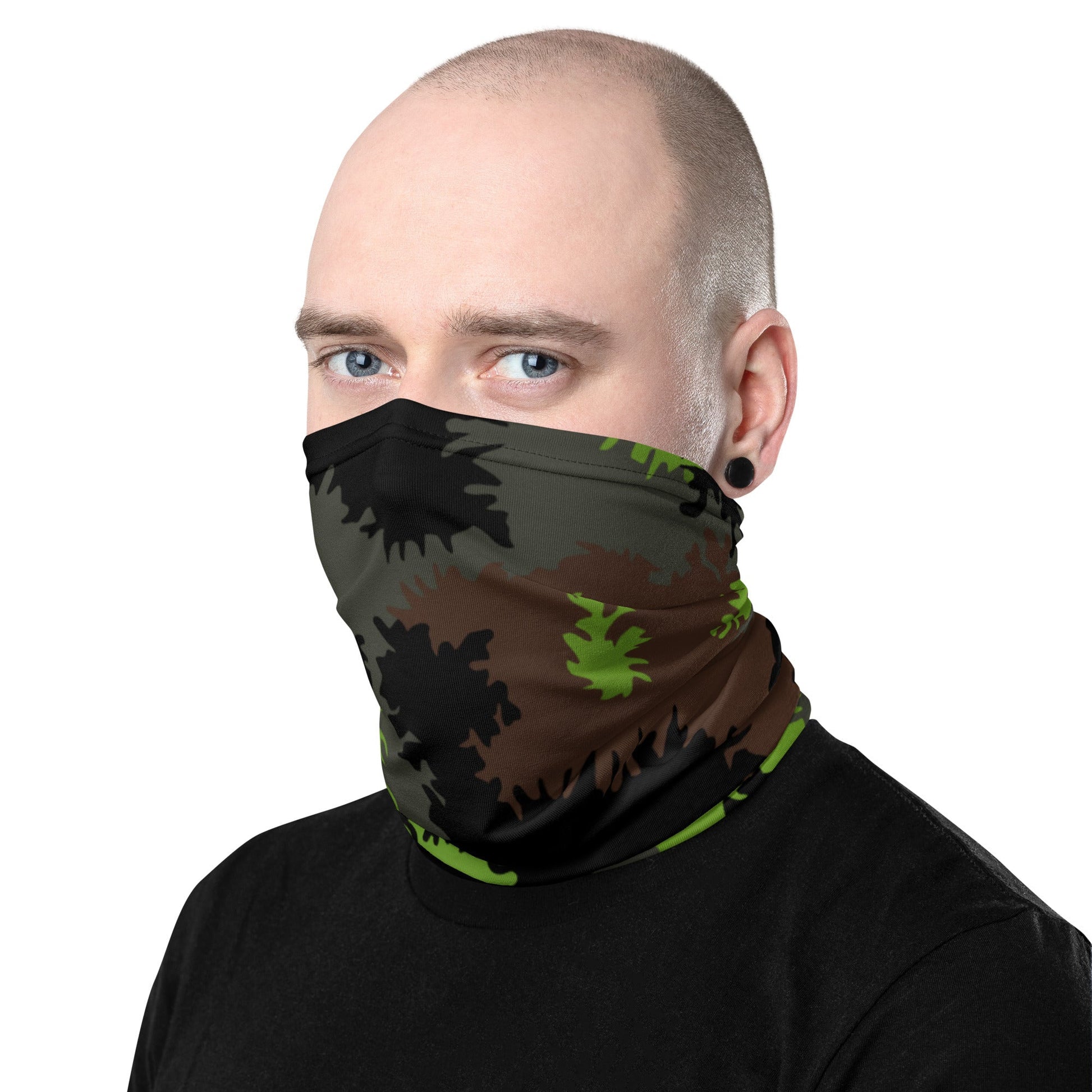 German Truppenversuch Sagezahnmuster CAMO Neck Gaiter